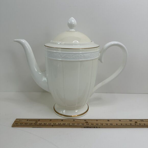 Villeroy & Boch Germany IVOIRE Chateau Collection 4 Cup Coffee Pot Lid NWT - Picture 7 of 14